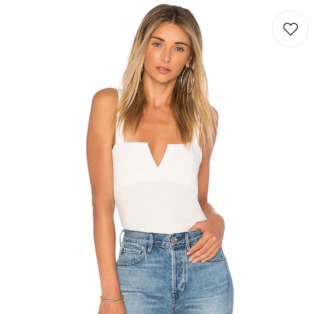 Free People Pippa white bodysuit